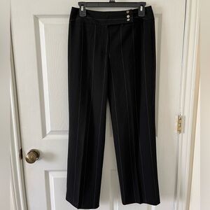 Larry Levine Charcoal Pinstripe Dress Pants